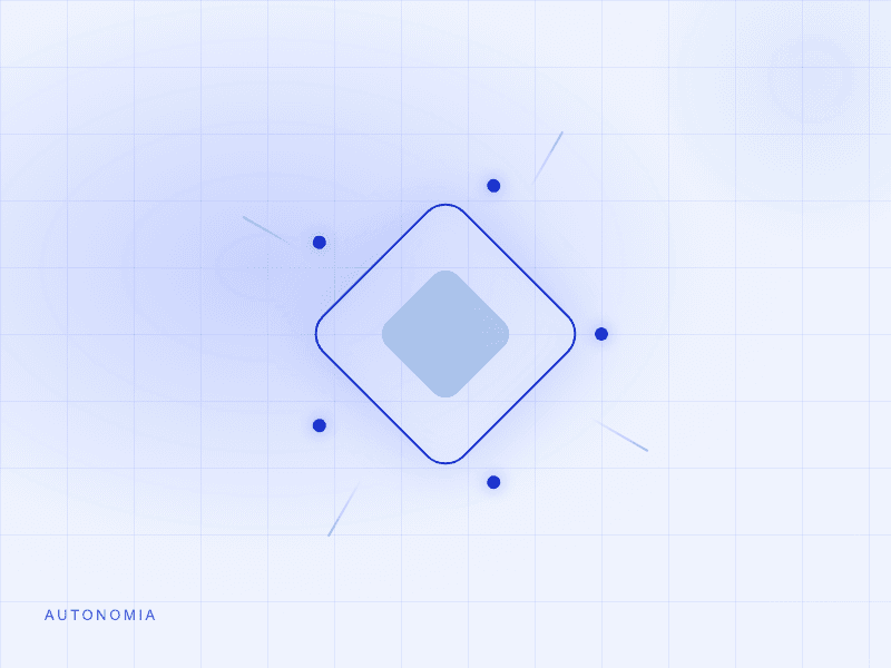 Diamante geométrico representando autonomia e independência