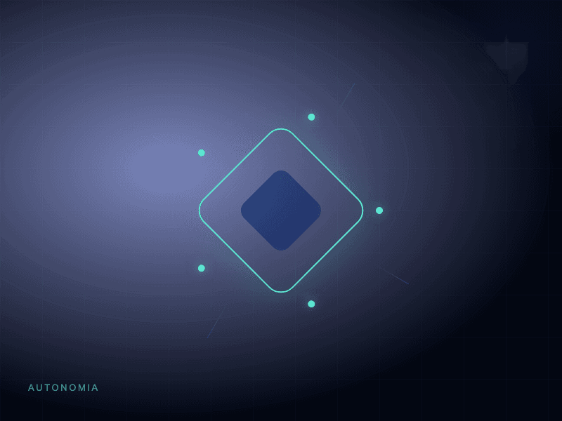 Diamante geométrico representando autonomia e independência